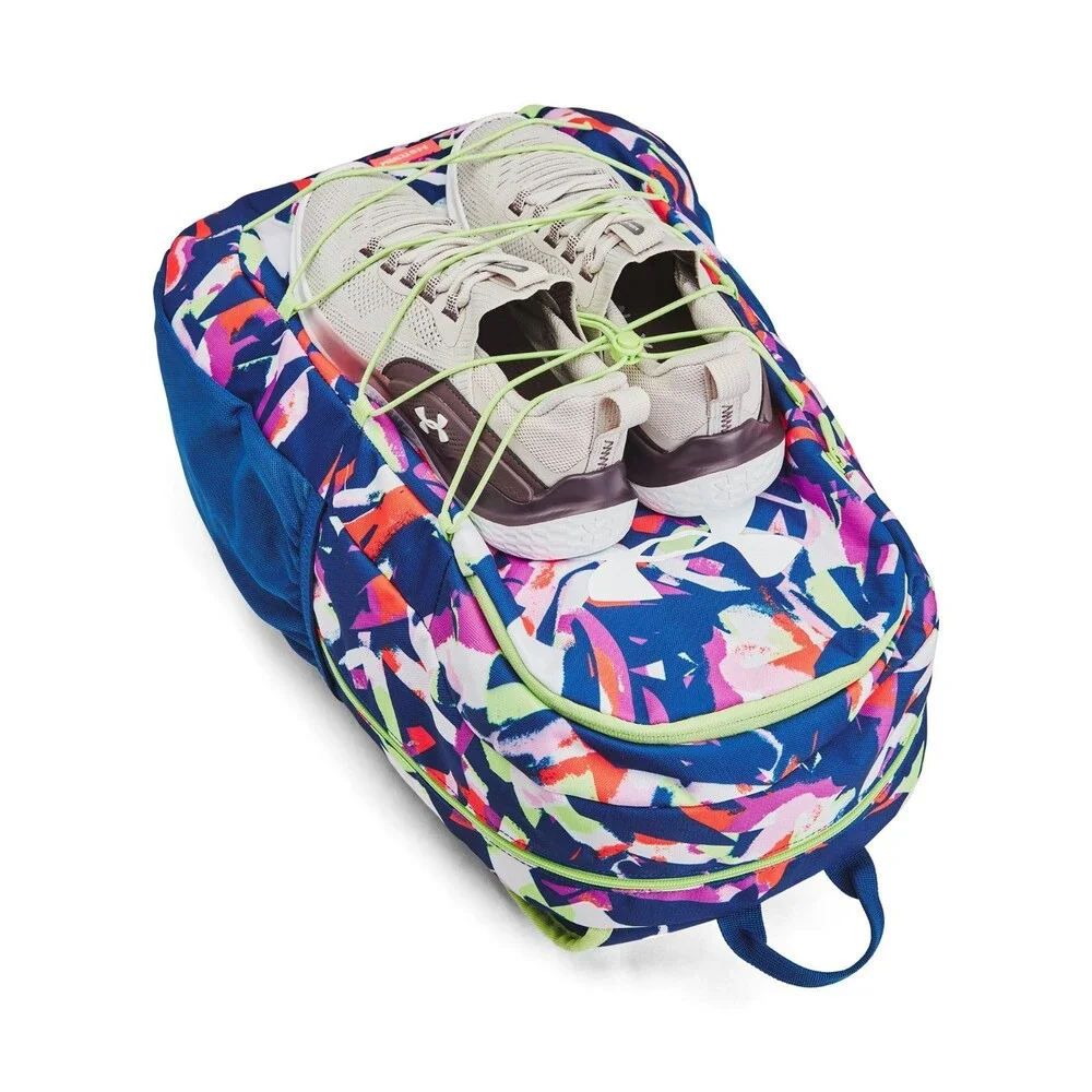 Under Armour Hustle Sport 6.0 Backpack Unisex Tech Blue Shoulder Strap JAX2131